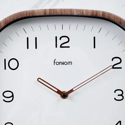 Gambar Forhom Gaulle Jam Dinding Wooden 30 cm - Cokelat