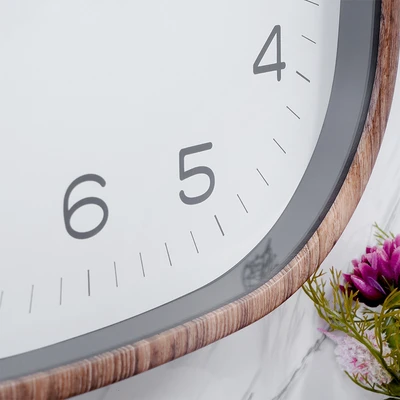 Gambar Forhom Gaulle Jam Dinding Wooden 30 cm - Cokelat