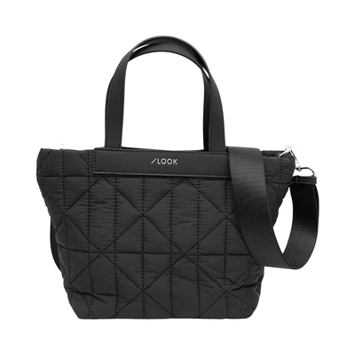 Gambar Ilook Tas Selempang Puffy Graphic Quilted - Hitam