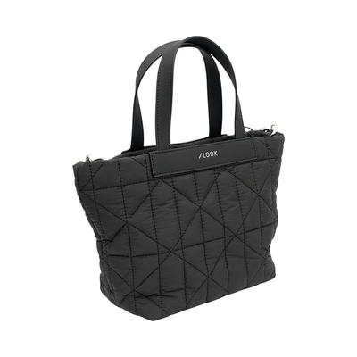 Gambar Ilook Tas Selempang Puffy Graphic Quilted - Hitam