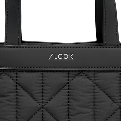 Gambar Ilook Tas Selempang Puffy Graphic Quilted - Hitam