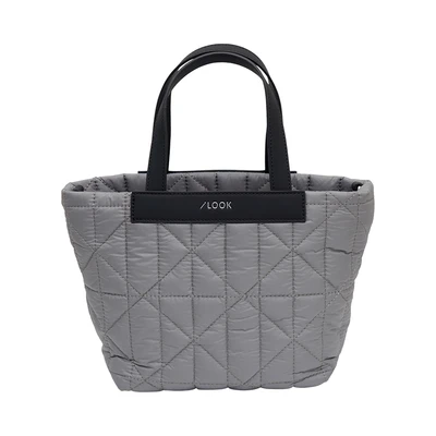 Gambar Ilook Tas Selempang Puffy Graphic Quilted - Abu-Abu
