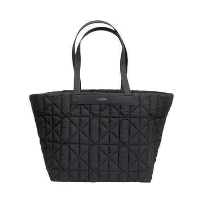 Gambar Ilook Tas Bahu Puffy Graphic Quilted - Hitam