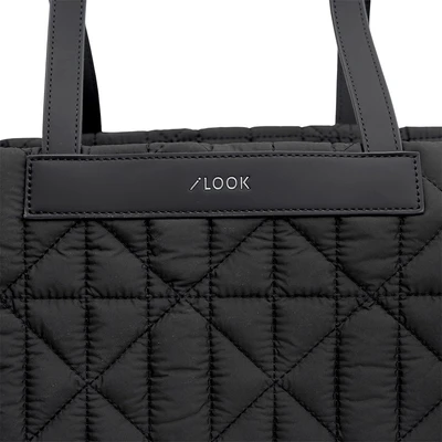 Gambar Ilook Tas Bahu Puffy Graphic Quilted - Hitam
