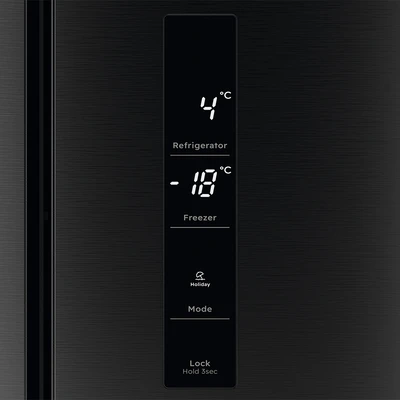 Gambar Electrolux Kulkas 4 Pintu Side By Side 457 Liter EQE4200AB - Hitam