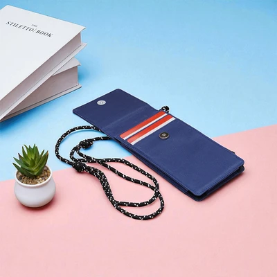 Gambar Ataru Tas Selempang Handphone Basic - Biru Navy