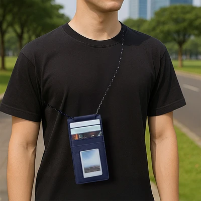 Gambar Ataru Tas Selempang Handphone Basic - Biru Navy