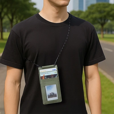 Gambar Ataru Tas Selempang Handphone Basic - Hijau Forest