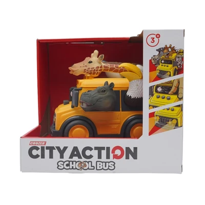 Gambar Cruzer City Action Friction School Bus Jungle - Mix