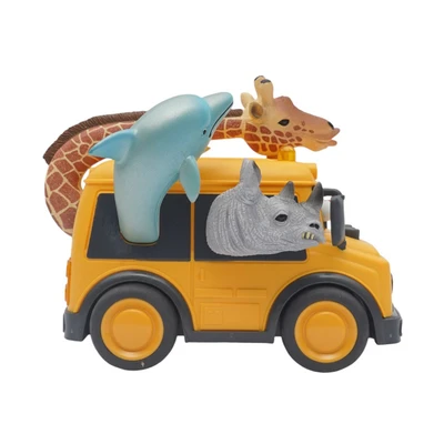 Gambar Cruzer City Action Friction School Bus Jungle - Mix