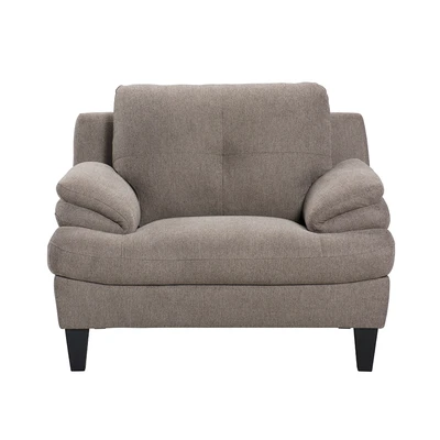 Gambar Informa Jackson Set Sofa Fabric 1 & 3 Seater - Cokelat Muda