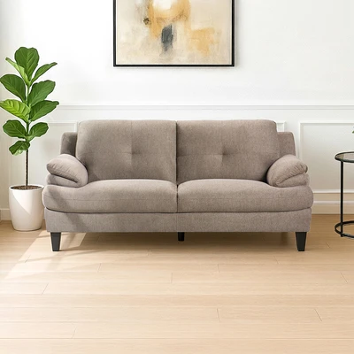 Gambar Informa Jackson Sofa Fabric 3 Seater - Cokelat Muda