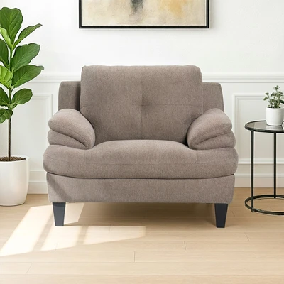 Gambar Informa Jackson Sofa Fabric 1 Seater - Cokelat Muda