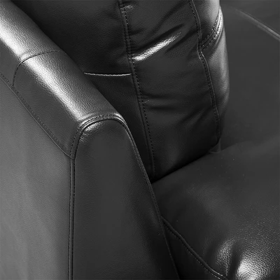 Gambar Informa Antonio Sofa L Sectional Kulit Sudut Kiri - Hitam