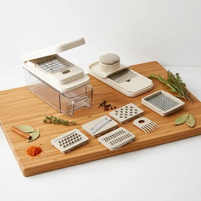 Gambar Culinart Set Alat Pemarut & Pengiris 1.2 Liter - Krem Beige