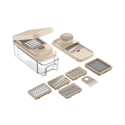 Gambar Culinart Set Alat Pemarut & Pengiris 1.2 Liter - Krem Beige