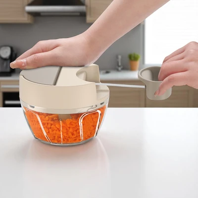 Gambar Culinart Pull Chopper 400 ml - Krem Beige