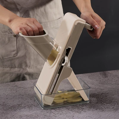Gambar Culinart Alat Pengiris Mandoline Silicone 26 cm - Krem Beige