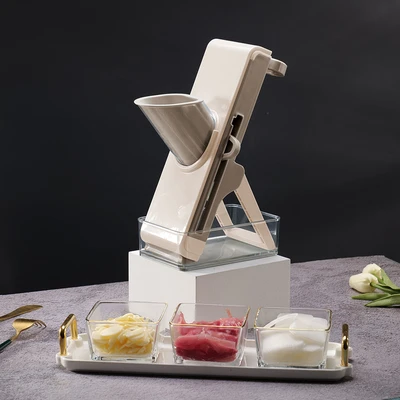 Gambar Culinart Alat Pengiris Mandoline Silicone 26 cm - Krem Beige