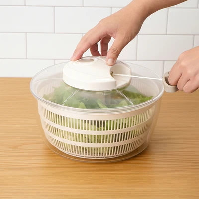 Gambar Culinart Pull Chopper & Salad Spinner - Krem Beige