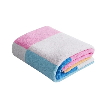 Gambar Informa 150x200 cm Selimut Polyester Velvet Square - Pink