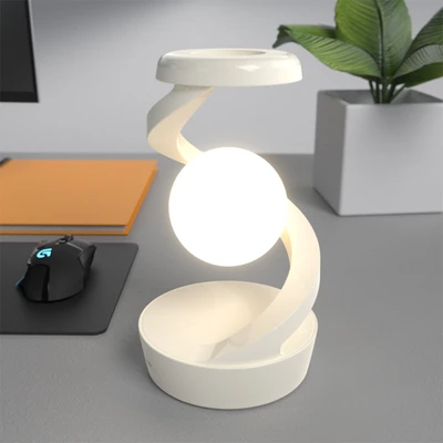 Gambar Eglare Lampu Meja LED Levitating Ball 3 Watt - Putih