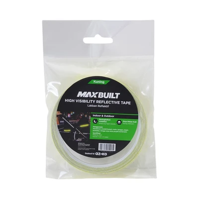 Gambar Maxbuilt 5 mtr Lakban Reflektif Honeycomb - Kuning