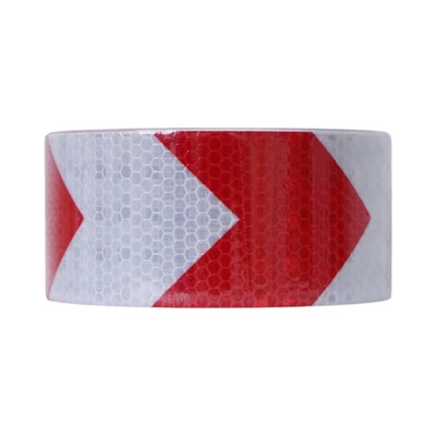 Gambar Maxbuilt 10 mtr Lakban Reflektif Honeycomb - Merah/Putih