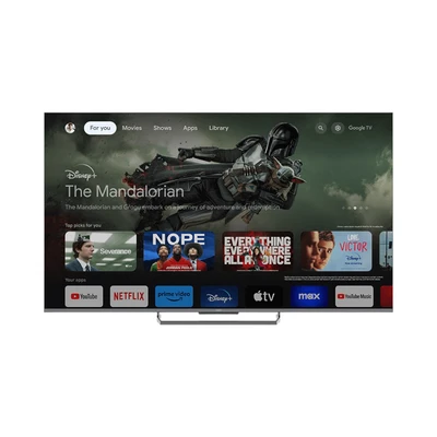 Gambar Aqua 55 Inch QLED 4K Google TV AQT55S90EUX - Hitam
