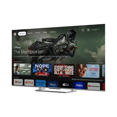 Gambar Aqua 55 Inch QLED 4K Google TV AQT55S90EUX - Hitam