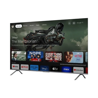 Gambar Aqua 65 Inch QLED 4K Google TV AQT65S90EUX - Hitam