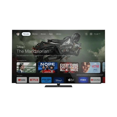 Gambar Aqua 77 Inch OLED 4K Google TV AQT77C90EUX - Hitam