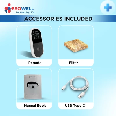 Gambar Sowell Belt Alat Pijat Pinggang & Perut Sms-P210 - Putih