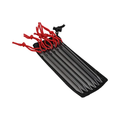 Gambar Soleil 6x18 cm Set 6 Pcs Pasak Tenda Aluminium - Hitam