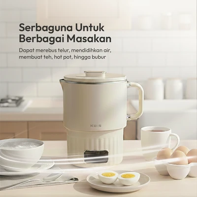 Gambar Kris Alat Perebus Telur Travel 550 watt - Putih