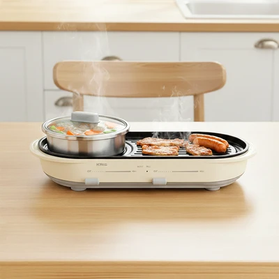 Gambar Kris Hotpot & Grill Detachable 1800 watt - Putih