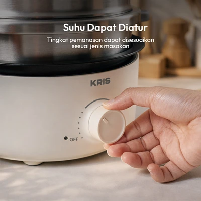 Gambar Kris Multi Cooker Stainless Steel 2.5 Liter - Putih