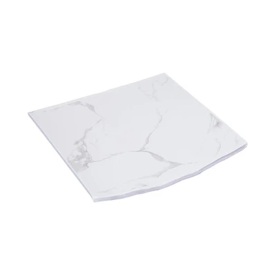 Gambar Forhom Stiker Pelapis Lantai PP Marble 30x30 cm Set 10 pcs - Putih