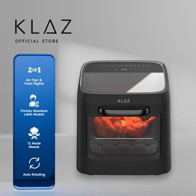 Gambar Klaz Air Fryer Oven Digital Crystal 12 Liter 1200 watt - Hitam