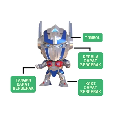 Gambar Top Gear Robot Transformer Bumblebee 18 Movie Sound & Light - Silver