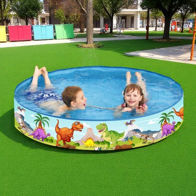 Gambar Berwyn 180x180x40 cm Kolam Renang Anak Dinosaur World - Mix
