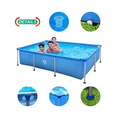 Gambar Berwyn Set Kolam Renang Frame Rectangular - Biru
