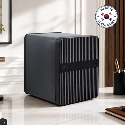 Gambar Lucell Metacel Brankas Tahan Api Fingerprint Stripes 41.8x45x52.4 cm MC-40AL - Hitam