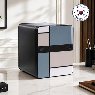 Gambar Lucell Metacel Brankas Tahan Api Fingerprint Tartan 41.8x45x52.4 cm MC-40AL - Mix