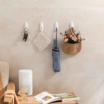 Gambar Stora Gantungan Dinding Removable Medium Set 2 pcs - Putih