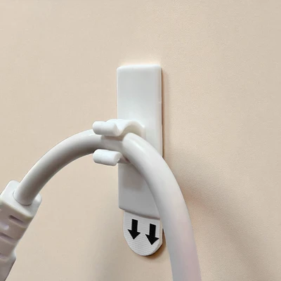 Gambar Stora Gantungan Kabel Removable 10 mm Set 4 pcs - Putih