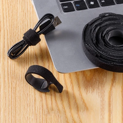 Gambar Maxbuilt Strap Pengikat Kabel Reusable Serbaguna 3.6 Meter x 2 cm - Hitam