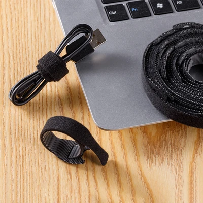 Gambar Maxbuilt Strap Pengikat Kabel Reusable Serbaguna Set 25 pcs - Hitam