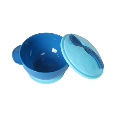Gambar Little Giggles Sinya Mangkuk Makan Anak Dengan Suction Base - Biru