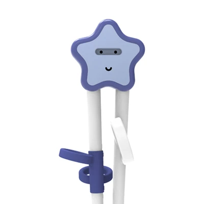 Gambar Little Giggles Sinya Sumpit Anak Star Dengan Kotak - Putih/biru